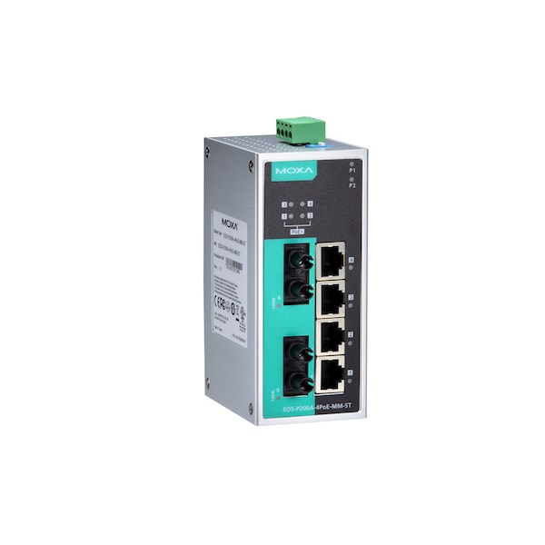 Unmgd Poe Eth. Swtch W/ 4 Poe 10/100Baset(X)Ports, Eds-P206A-4Poe-Mm-St